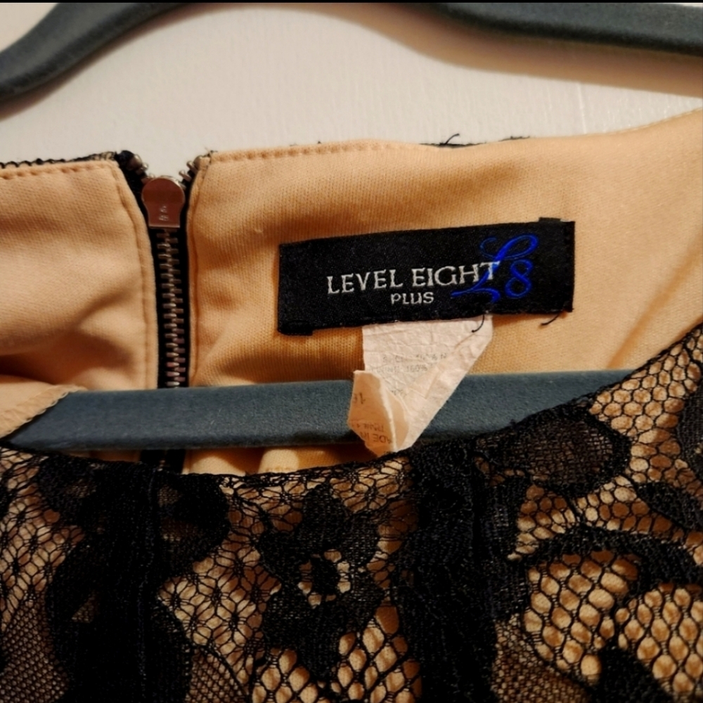 Lacey Black tan Dress.
